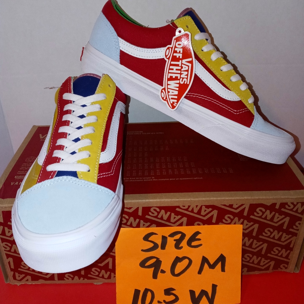 Vans style 36 size 9.0 men 10.5 woman